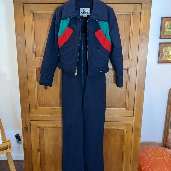 VTG 70's Cevas Women's Ski Bib and Jacket - Picture 1 of 16